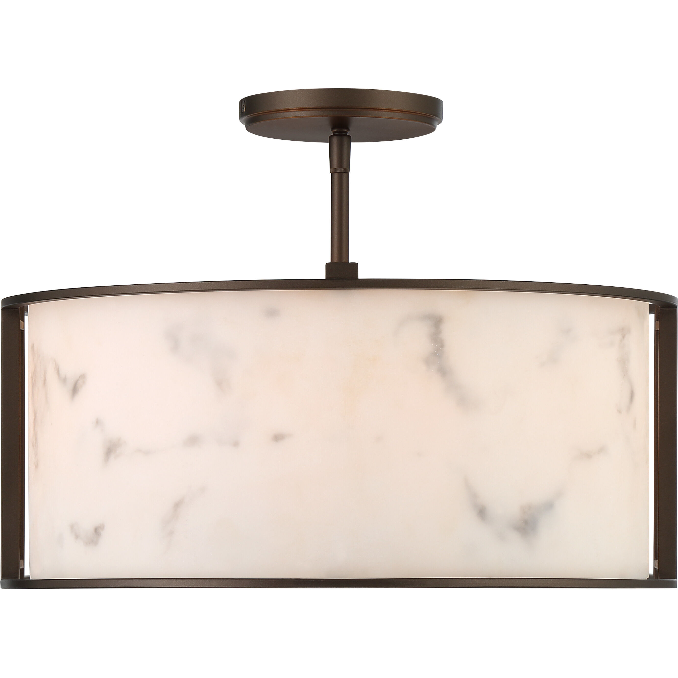 Buchanan 4 Light Hellenic Bronze Semi Flush Mount Ceiling Light