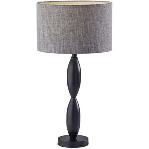 Lance 25 inch 100 watt Black Table Lamp Portable Light