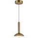 Alora Mood Arden LED 6 inch Brushed Gold Pendant Ceiling Light