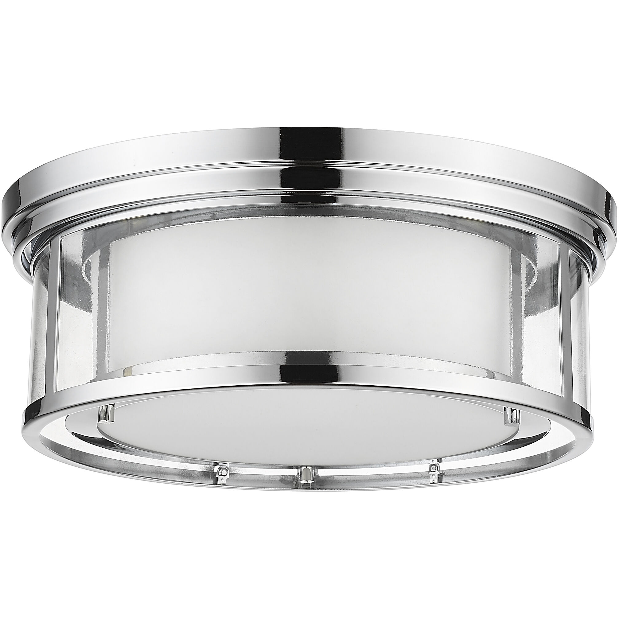 Willow 3 Light 16 inch Chrome Flush Mount Ceiling Light