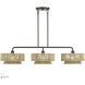 Florell 3 Light 47 inch English Bronze Linear Chandelier Ceiling Light, Extra Large