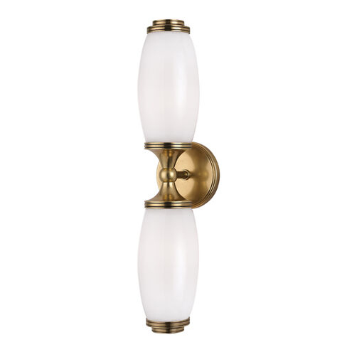 Brooke 2 Light 4.5 inch Aged Brass Wall Sconce Wall Light