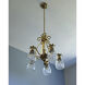 Plantation 5 Light 22.25 inch Burnished Brass Indoor Chandelier Ceiling Light
