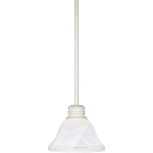 Empire 1 Light 7 inch Textured White Mini Pendant Ceiling Light