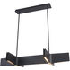 Canada LED 48 inch Sand Black Linear Pendant Ceiling Light
