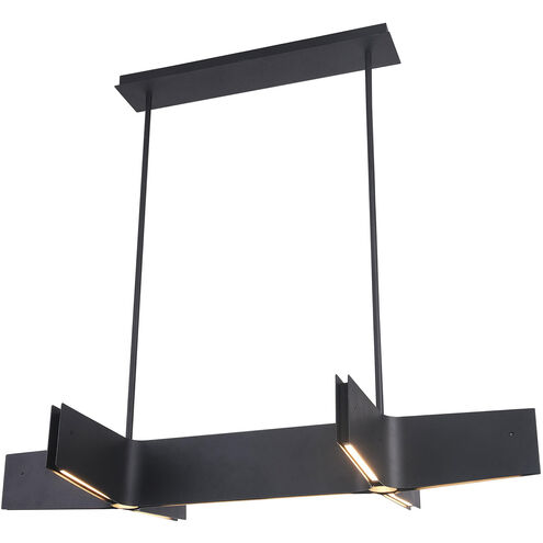 Canada LED 48 inch Sand Black Linear Pendant Ceiling Light