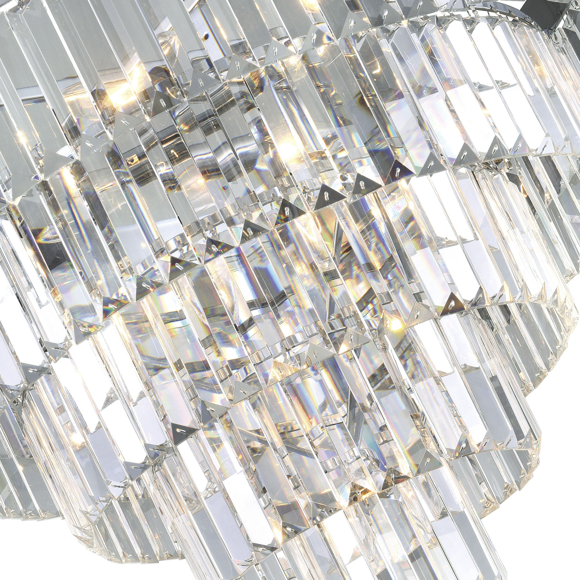 Weiss 12 Light 24 inch Chrome Down Chandelier Ceiling Light