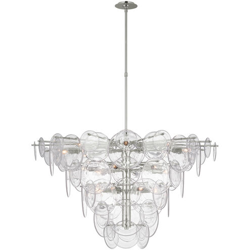 AERIN Loire LED 48 inch Polished Nickel Chandelier Ceiling Light, Extra Large