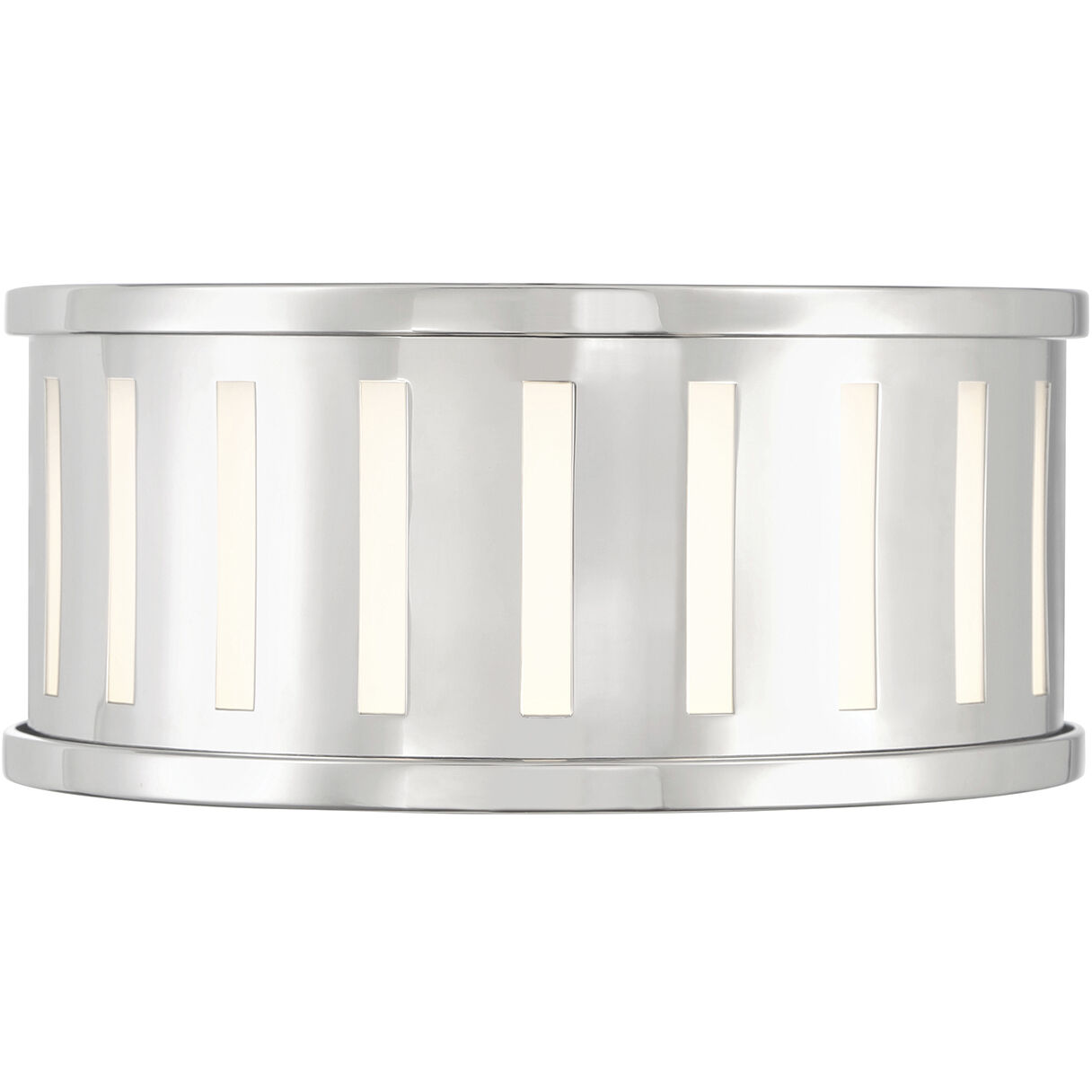 Kendal 2 Light 9.5 inch Polished Nickel Flush Ceiling Light
