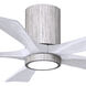 Atlas Irene-5HLK 42 inch Barnwood Tone with Matte White Blades Ceiling Fan in Barn Wood, Flush Mounted