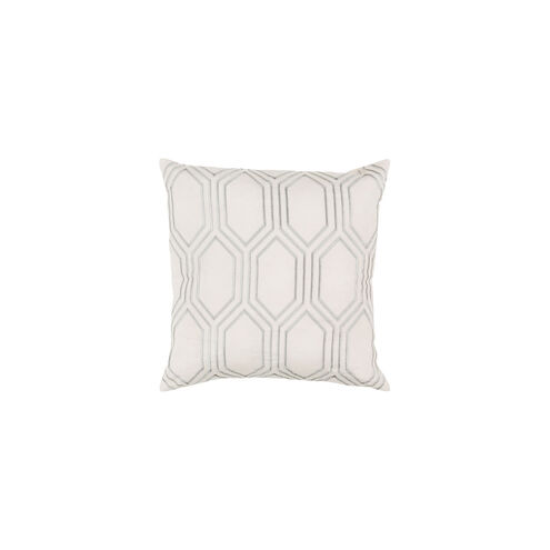 Skyline 18 X 18 inch Beige and Medium Gray Throw Pillow