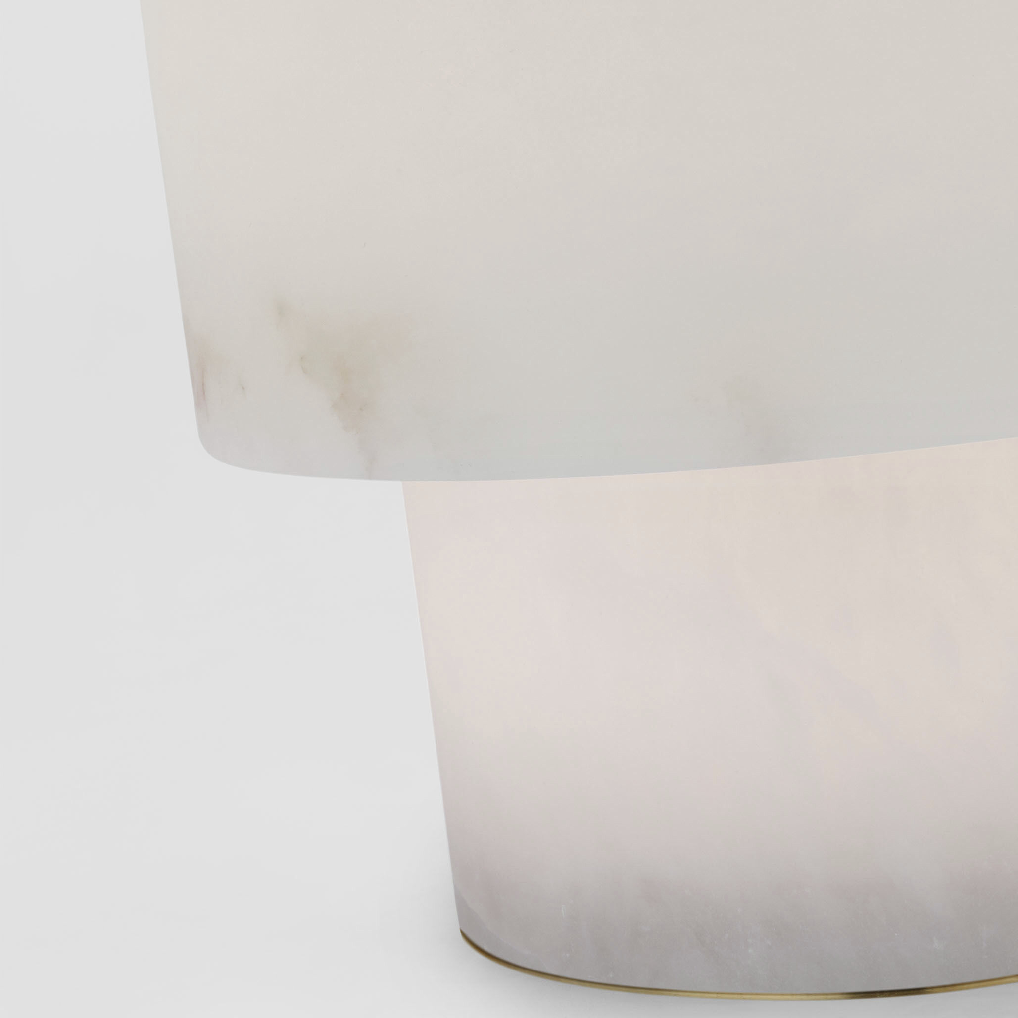 Kelly Wearstler Una 12.75 inch 10.00 watt Alabaster Table Lamp Portable Light, Small