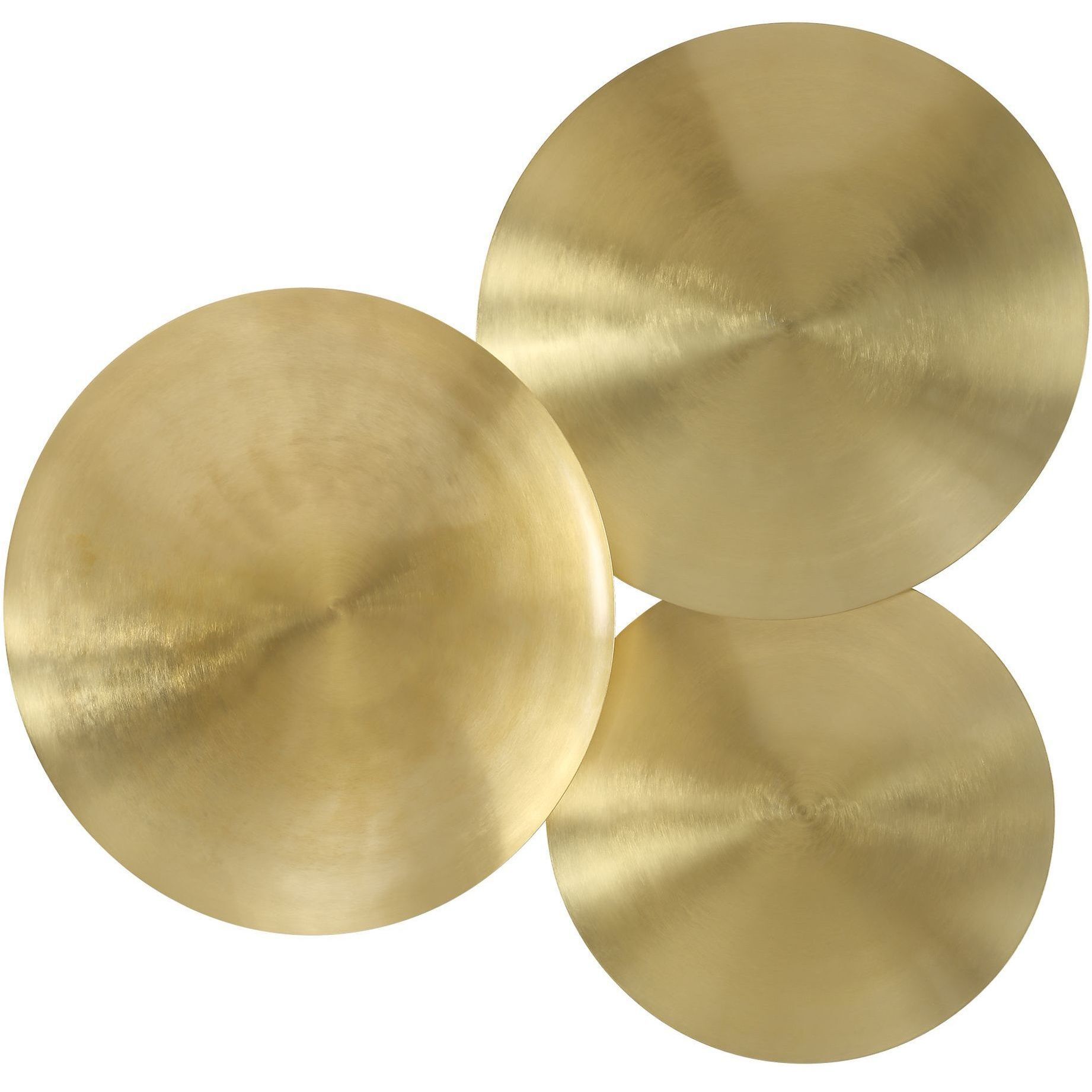 Cymbalic Brass Wall Art, Set of 3