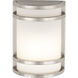 Bay View LED 10 inch Brushed Stainless Steel Outdoor Pocket Lantern, Great Outdoors