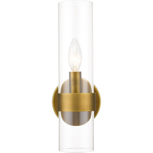 Datus 1 Light 7 inch Rubbed Brass Wall Sconce Wall Light