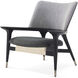 Mod Charcoal Oak Occasional Chair, Wooden, Upholstered
