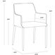 Renee Armour Grey / Dark Slate Dining Armchair