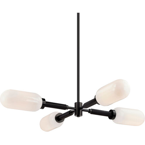 Annex 4 Light 47.5 inch Anodized Black Chandelier Ceiling Light