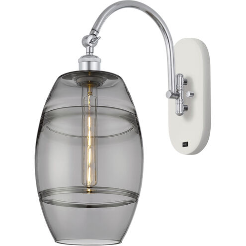 Ballston Vaz 1 Light 8 inch White Polished Chrome Sconce Wall Light
