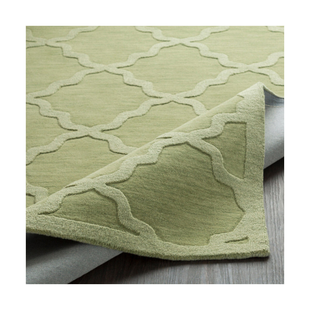 Central Park 72 X 72 inch Grass Green Rugs, Round