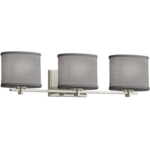 Textile LED 27 inch Brushed Nickel Bath Bar Wall Light