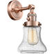 Franklin Restoration Bellmont LED 7 inch Antique Copper Sconce Wall Light, Franklin Restoration