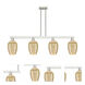 Preston Island Light Ceiling Light in Brushed Satin Nickel, Mercury Glass