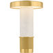Sefton 9.75 inch 5.00 watt Aged Brass Rechargeable Table Lamp Portable Light