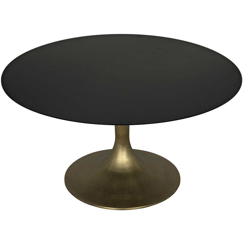 Herno 59 X 59 inch Antique Brass Dining Table