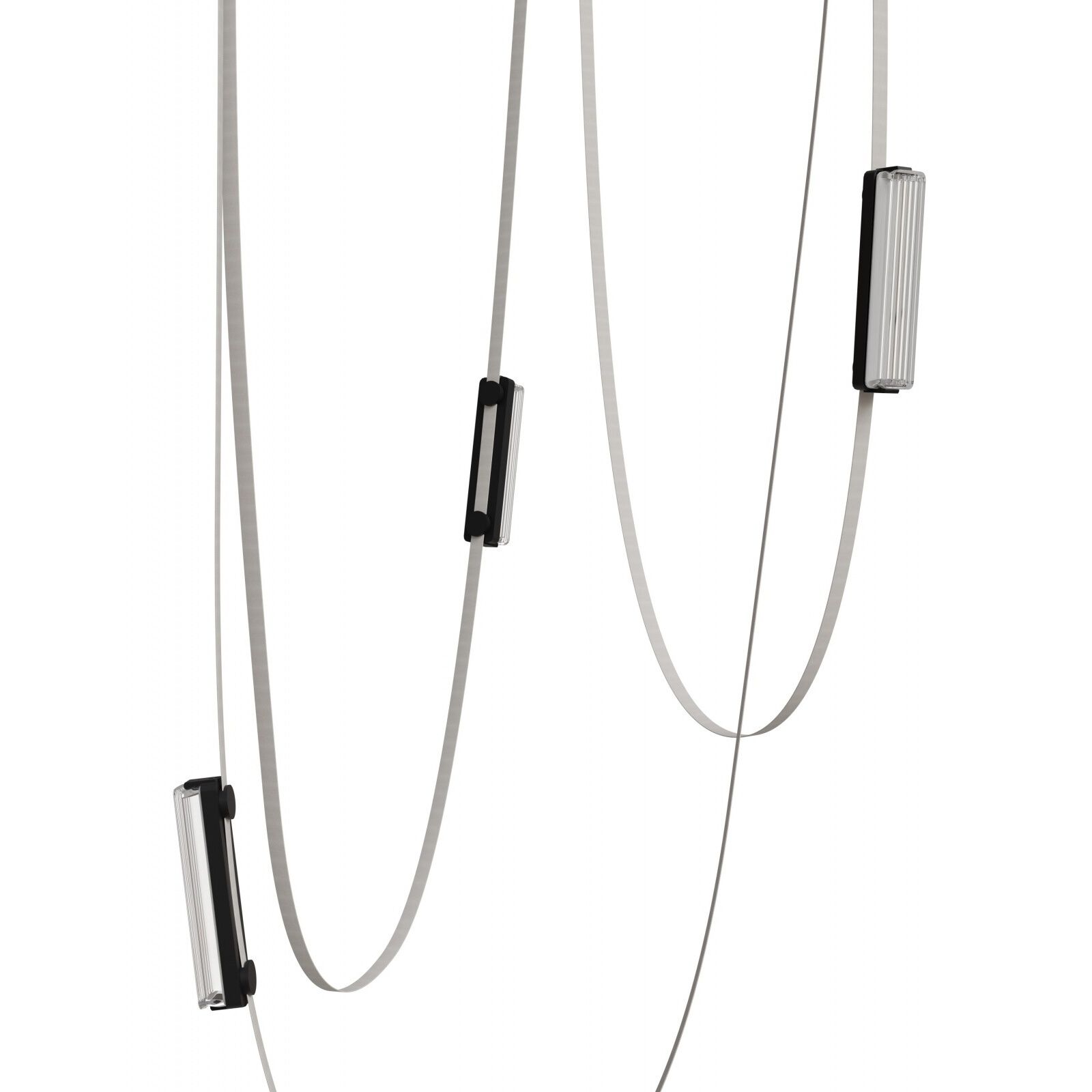 Fremont LED 2.5 inch Ivory and Black Belt Chandelier Ceiling Light