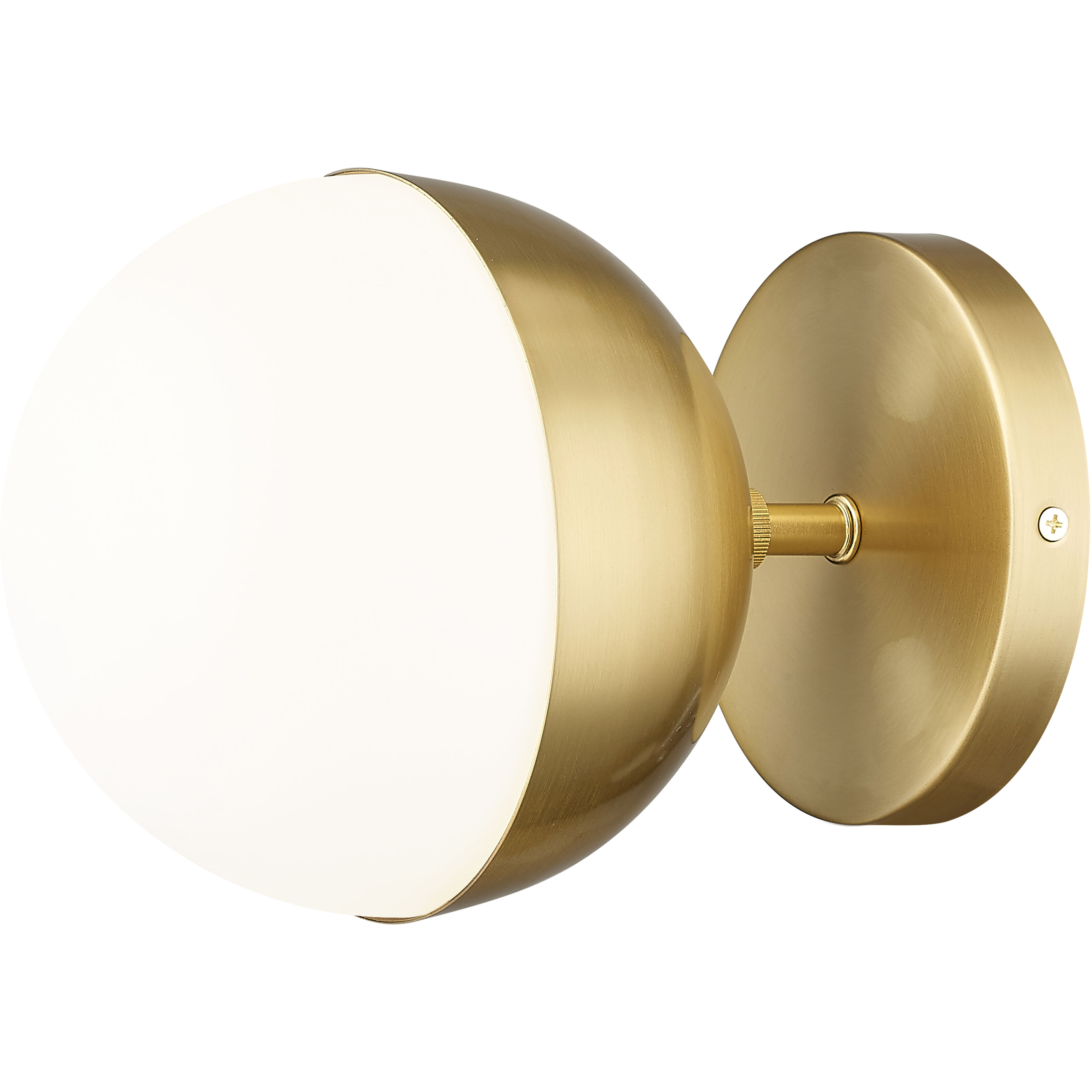 Realm Sphere Wall Sconce Wall Light in Modern Gold
