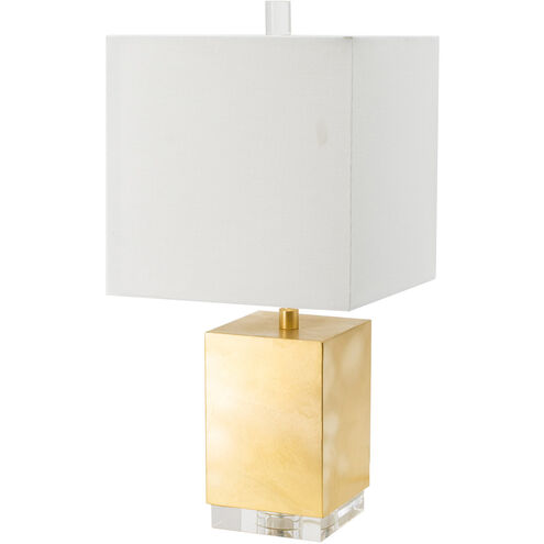 A&B Home 77453-DS Rectangular 30 inch 100.00 watt Gold/Clear Table Lamp  Portable Light