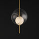 Martini LED 11.75 inch Natural Aged Brass Single Pendant Ceiling Light
