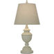 Signature 24 inch 40 watt Distressed Cream Table Lamp Portable Light