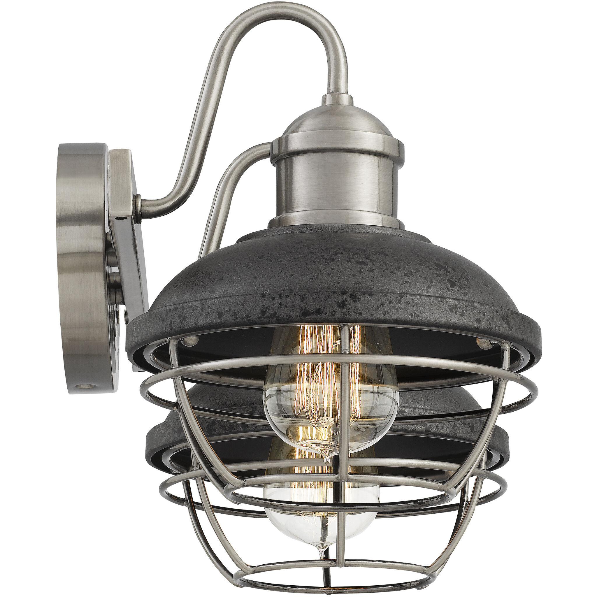 Sandpiper 2 Light 17 inch Antique Polished Nickel Bath Light Wall Light