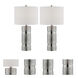 Lucano 25 inch 100 watt Silver Table Lamp Portable Light