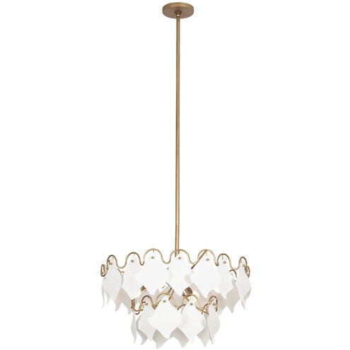 Manta 4 Light 25 inch Modern Gold Semi Flush Ceiling Light
