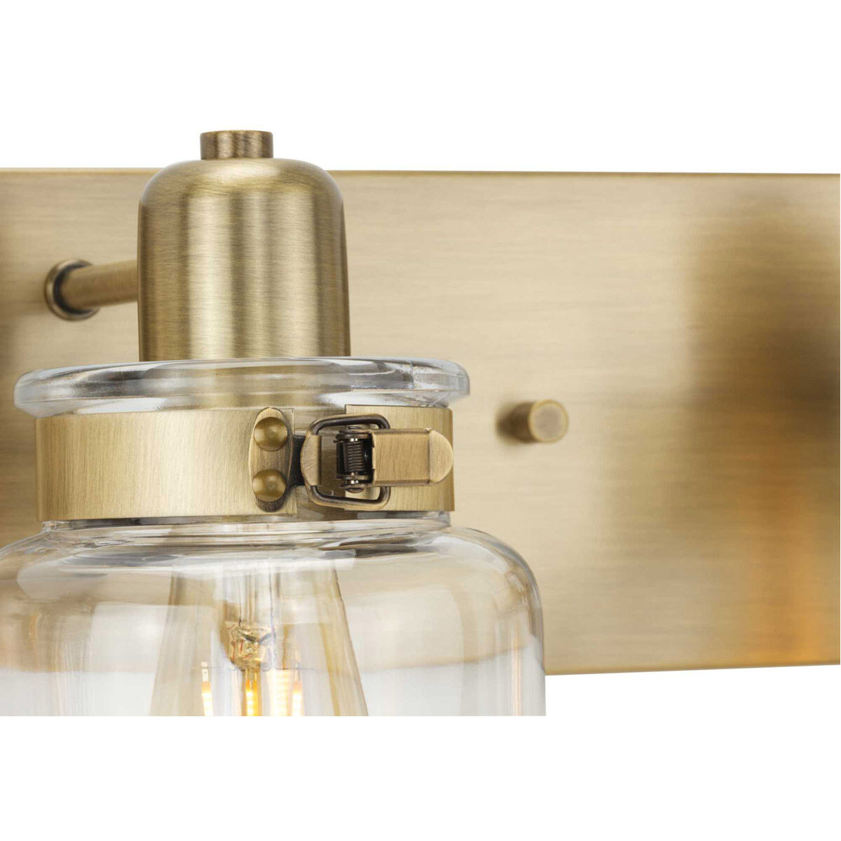 Calhoun 4 Light 30 inch Vintage Brass Bath Vanity Wall Light