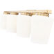 Nextra 4 Light 32 inch Modern Gold Bath Vanity Wall Light