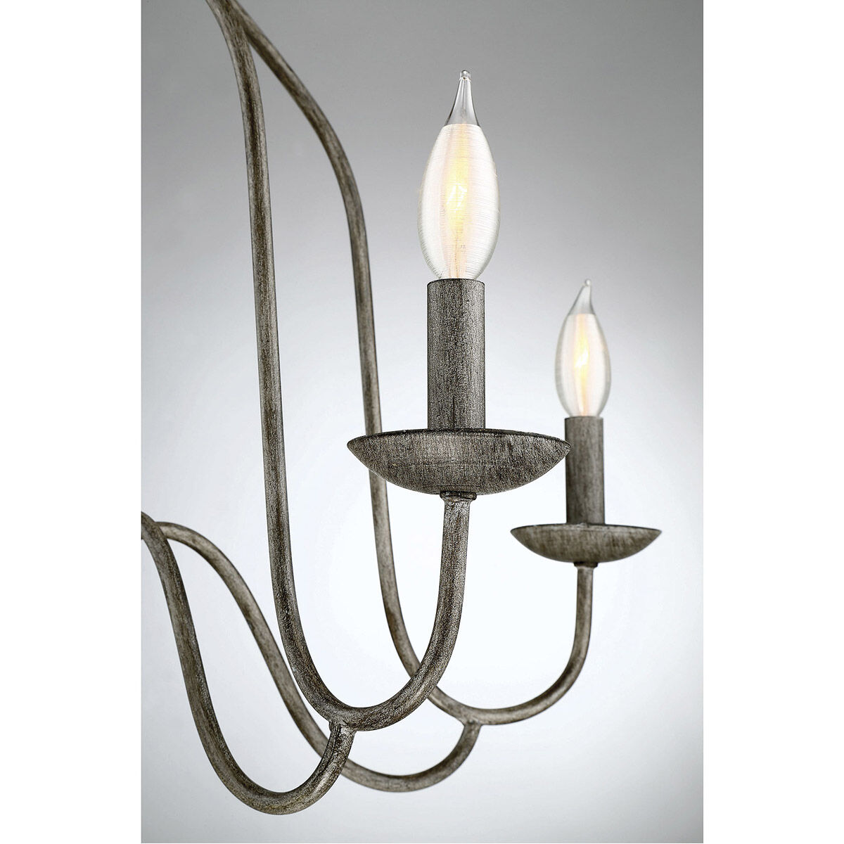 Traditional 5 Light 27 inch Distressed Wood Chandelier Ceiling Light