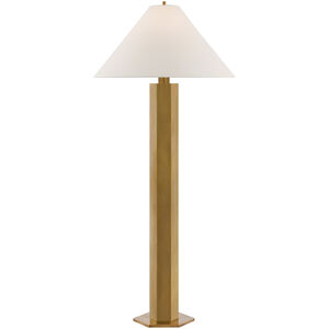 Paloma Contreras Olivier 66.5 inch 15.00 watt Hand-Rubbed Antique Brass Floor Lamp Portable Light, Large