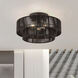 Acordia 3 Light 18 inch English Bronze Semi Flush Mount Ceiling Light, Large