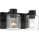 Rori 2 Light 12.38 inch Flat Black Vanity Light Wall Light