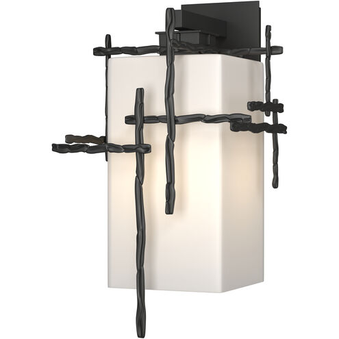 Tura 1 Light 18.9 inch Coastal Black Outdoor Sconce, Large