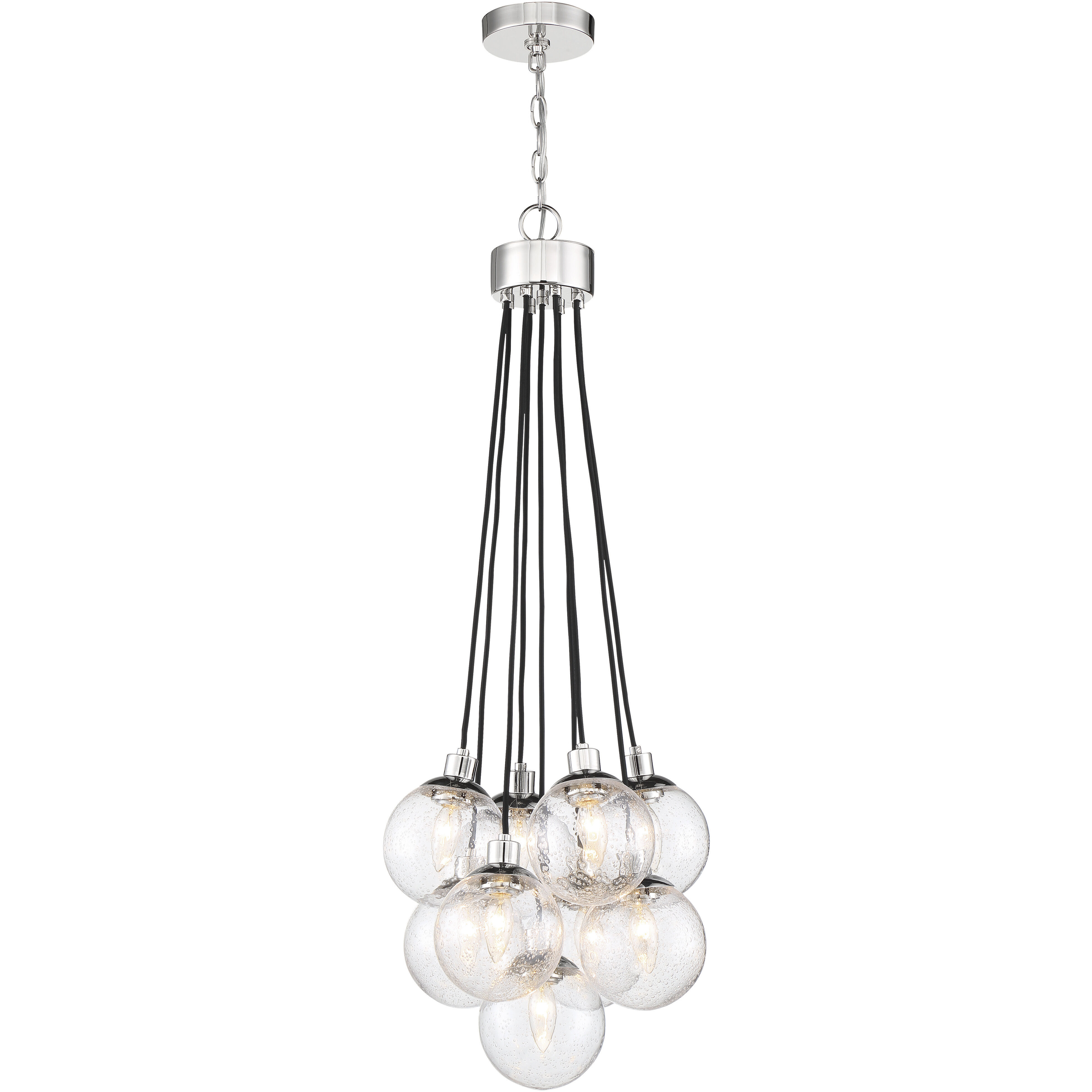Neighborhood Que 9 Light 16 inch Chrome Pendant Ceiling Light