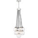Neighborhood Que 9 Light 16 inch Chrome Pendant Ceiling Light