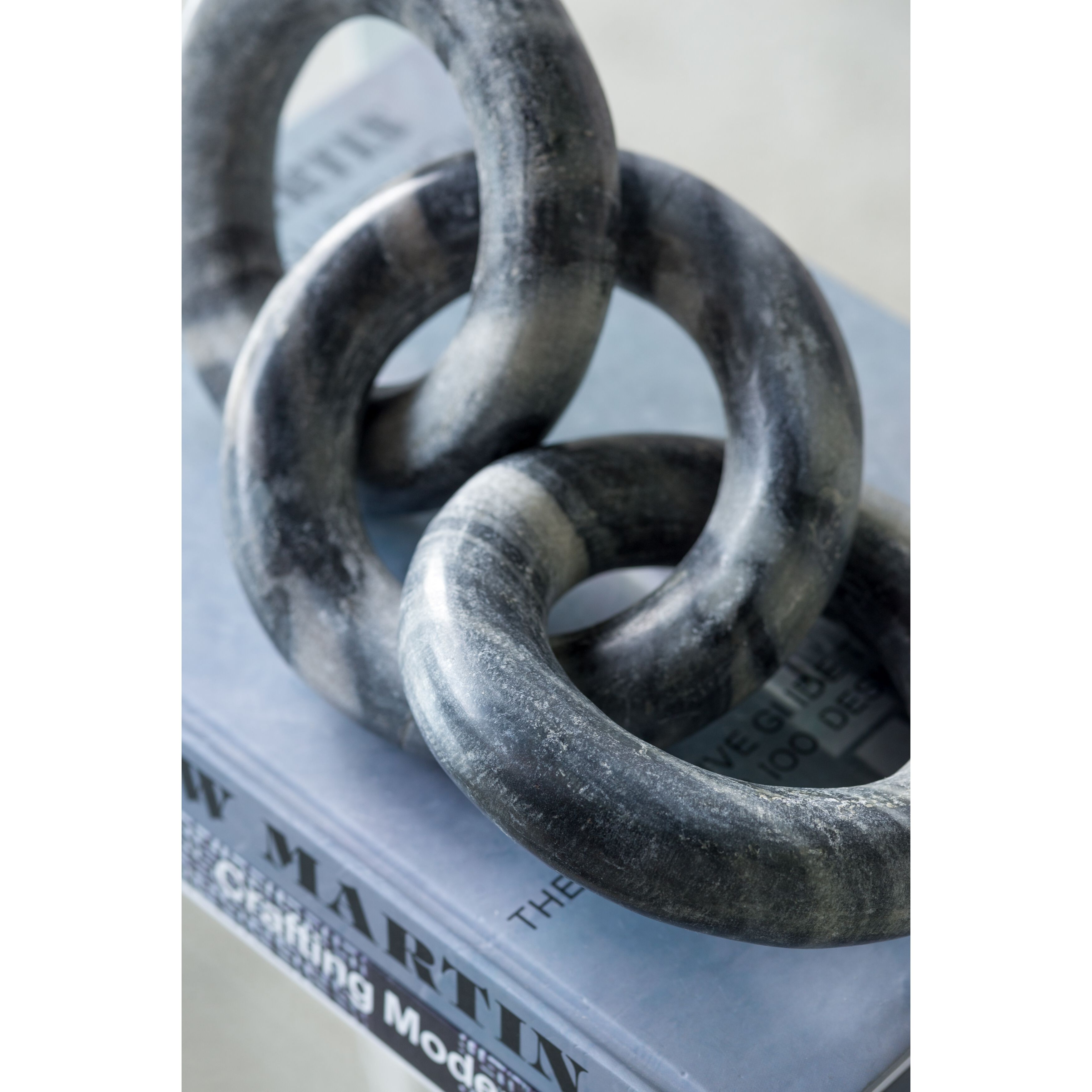 Anita Black Marble Chain