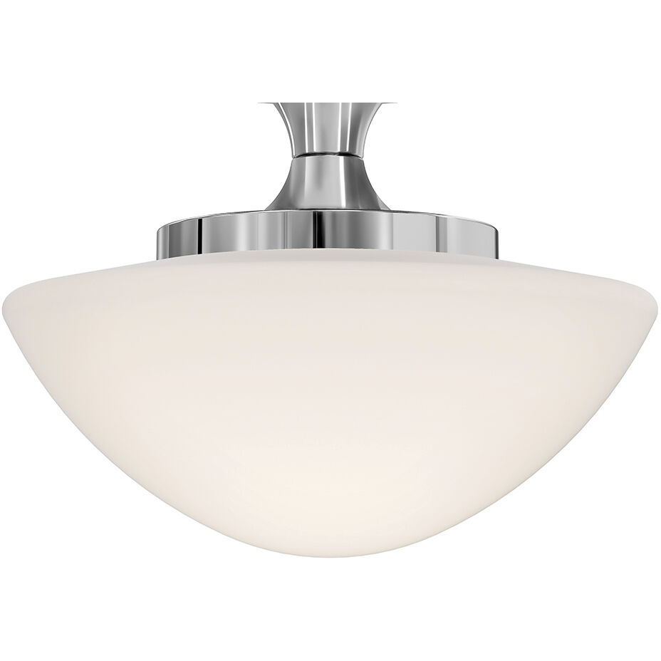 Knox 1 Light 12 inch Chrome Semi-flush Mount Ceiling Light