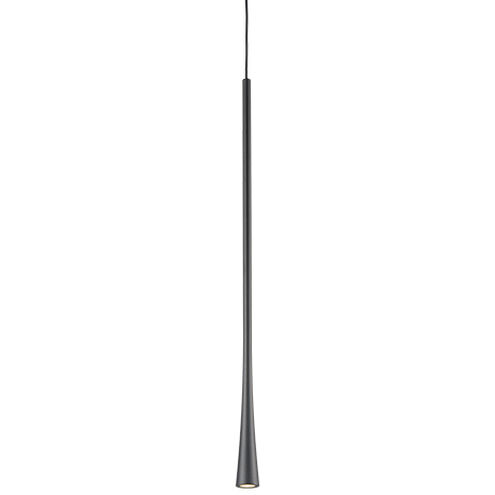 Taper LED 1.25 inch Black Pendant Ceiling Light