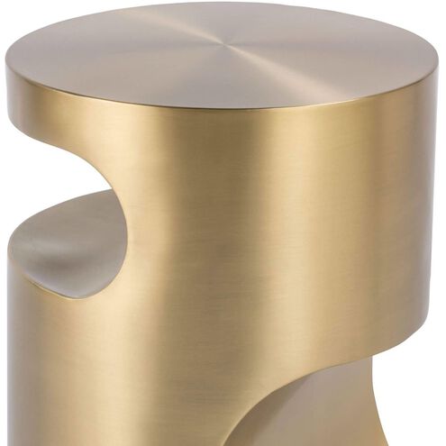 Nathan 22 X 16.25 inch Brass Side Table